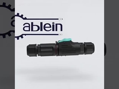 Connecteur étanche multicœur en plastique LP12, capteur industriel IP68, prise d'aviation mâle/femelle