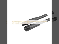 M10 Tête métallique revêtue étanche connecteur mâle femelle câble LED 2 noyau 3 noyau IP68