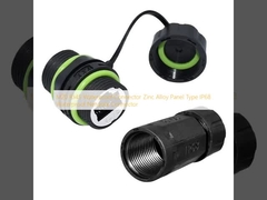 M20 RJ45 Connecteur étanche Panneau en alliage de zinc Type IP68 Connecteur réseau étanche