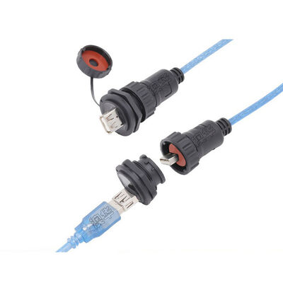acheter Connecteur de signal étanche IP67 avec tension de fonctionnement de 125 V et conception à angle de 90 degrés pour un routage flexible fabrication en ligne