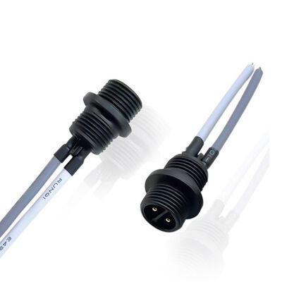 acheter Connecteur de montage de panneau M12 à verrouillage par poussée Connecteur de panneau arrière imperméable à l'eau 400V avec verrouillage à filetage à vis fabrication en ligne